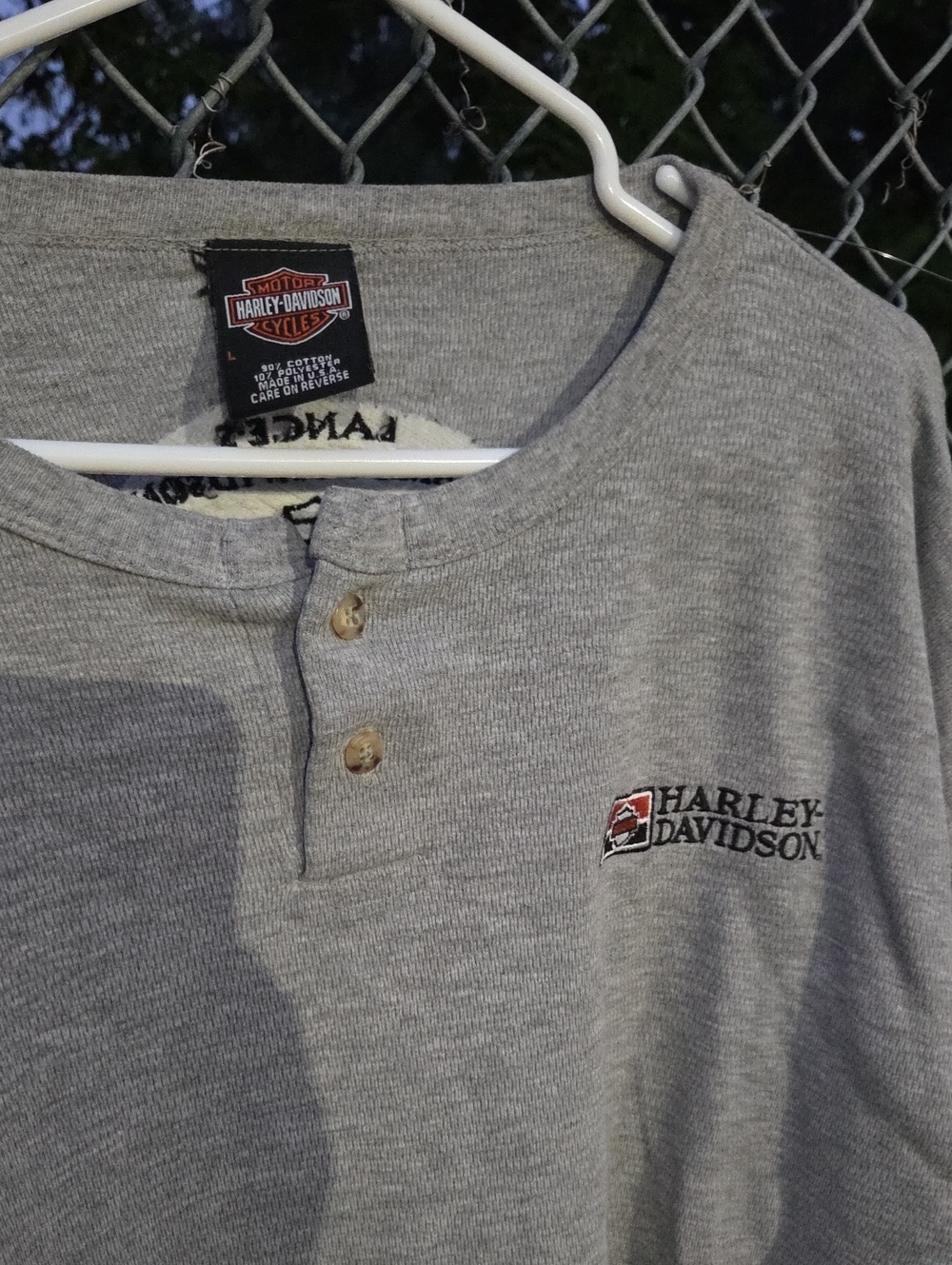 Harley-Davidson Men’s Gray Henley Shirt